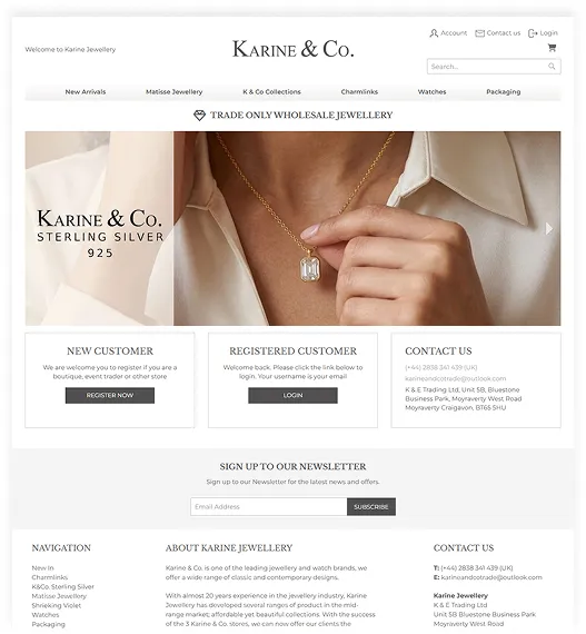Karine Jewellery desktop preview