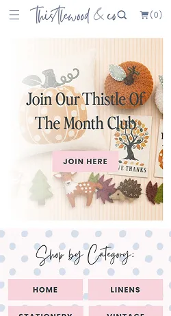 Thistlewood & Co mobile preview