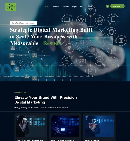 Azima Consulting desktop preview