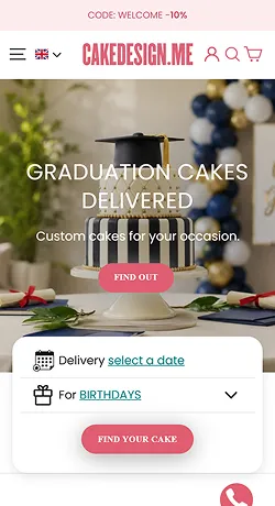 Cake Design mobile preview