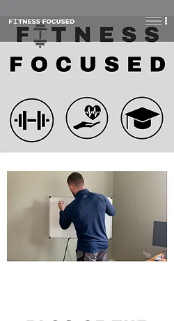 Fitness Focused mobile preview